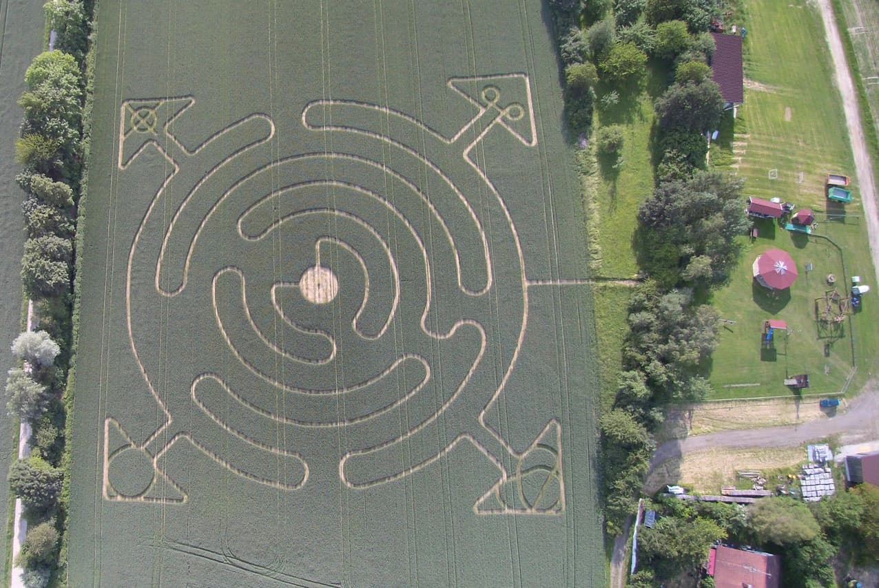 Unser Weizenlabyrinth 2018